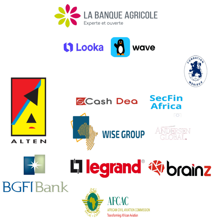 Logos des entreprises ayant collaboré avec Kaff Coffee pour des activités de team building à Dakar